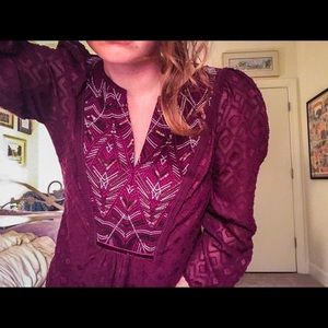 Anthro Jewel Toned Top